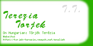 terezia torjek business card